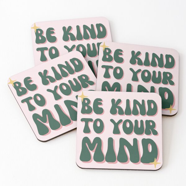 Item preview, Be Kind To Your Mind Retro Groovy Quote designed and sold by BariBiriworks.