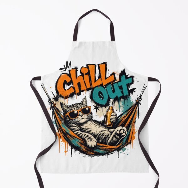 Item preview, Cool cat with sunglasses in a hammock designed and sold by Radixbarny.