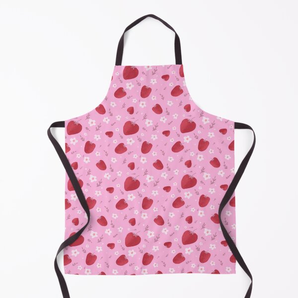 Item preview, Pretty strawberries on a bright pink background designed and sold by BelirisCréations.