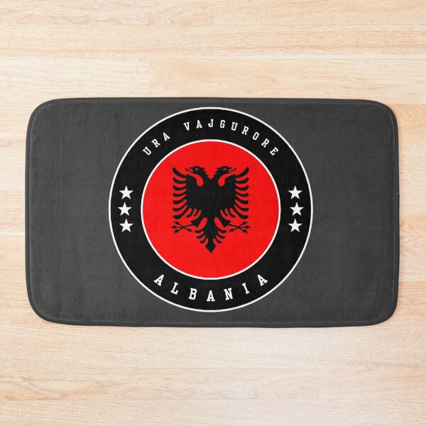 Item preview, Ura Vajgurore Albania Coat of Arms - Albanian Town Emblem designed and sold by jeshands.