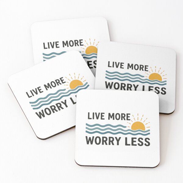 Item preview, Live More Worry Less designed and sold by GiggleInkTees.