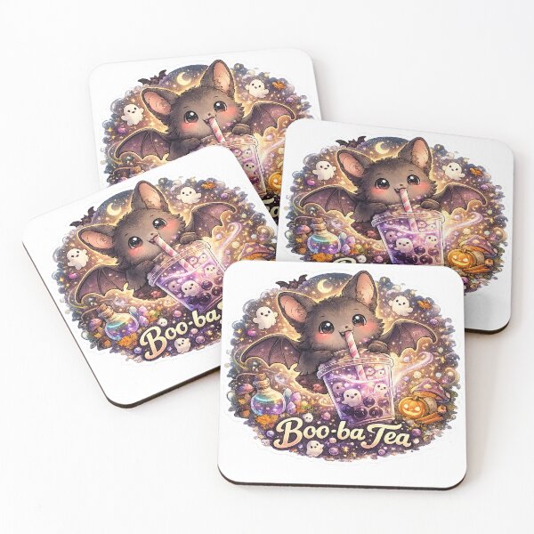 Item preview, Boo-ba Tea Cute Bat Bubble Tea Halloween Sticker designed and sold by RDcollections.