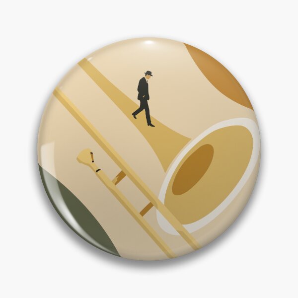 Item preview, Minimalist Trombone Journey Print | Bauhaus Jazz Art | Mid-Century Modern Music Print | Abstract Musician Decor designed and sold by Studio pod Burom.