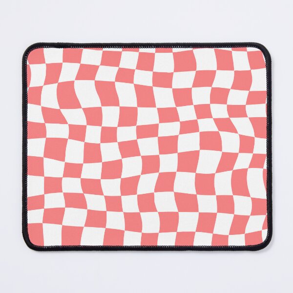Item preview, Warped Pink and White Chequered Pattern designed and sold by Jeallan Designs.