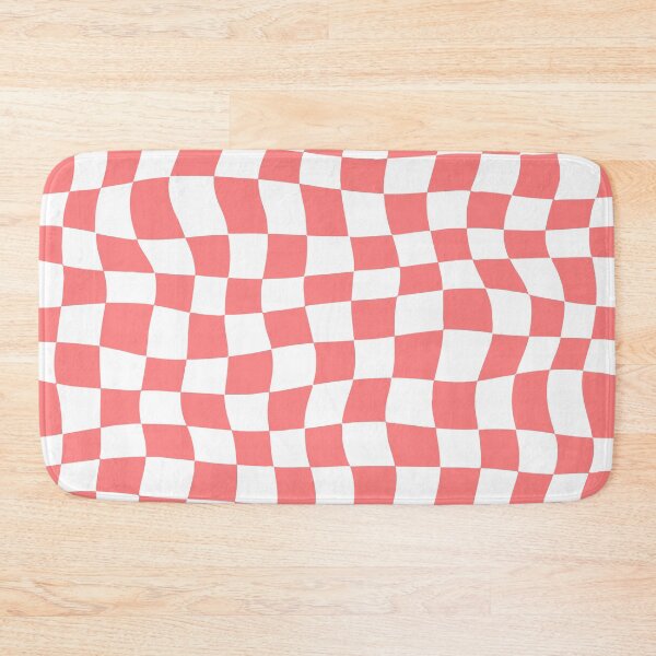 Item preview, Warped Pink and White Chequered Pattern designed and sold by Jeallan Designs.