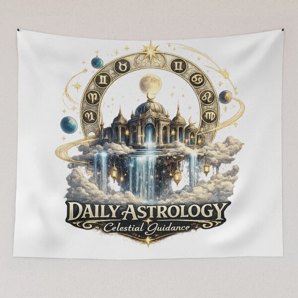 Item preview, Daily Astrology Celestial Temple | Zodiac Moon & Stars Fantasy Design designed and sold by irfanshikh.