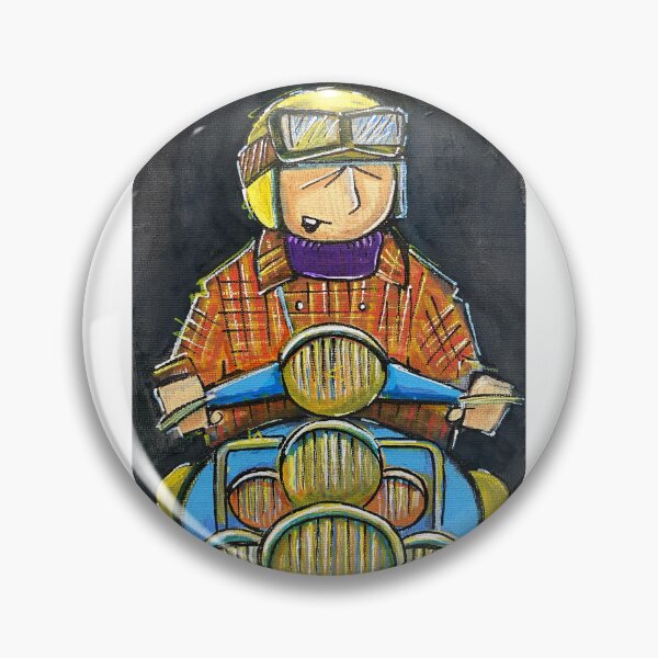 Item preview, Classic Scooter | Vintage Scooter Riders | Scooterist, Retro Mod Inspired Art designed and sold by GWARTGB.