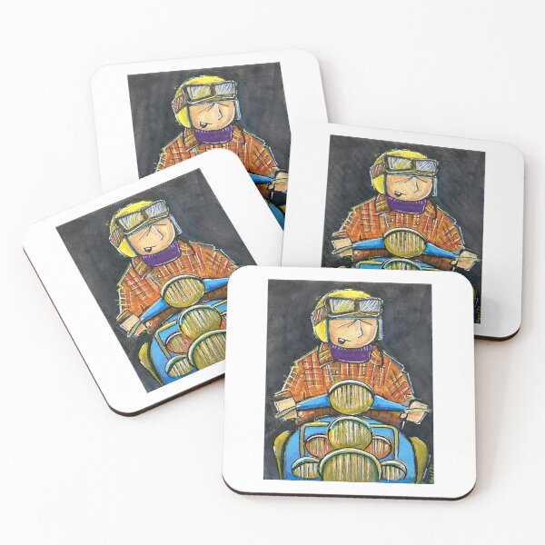 Item preview, Classic Scooter | Vintage Scooter Riders | Scooterist, Retro Mod Inspired Art designed and sold by GWARTGB.