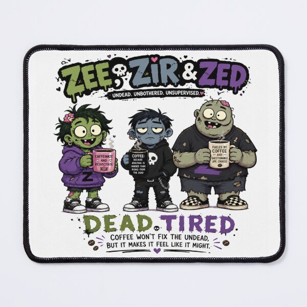 Item preview, Zee, Zir, Zed: Dead Tired Coffee Club designed and sold by Kaideah.