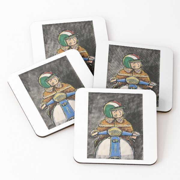 Item preview, Classic Scooter | Vintage Scooter Riders | Scooterist, Retro Mod Inspired Art designed and sold by GWARTGB.