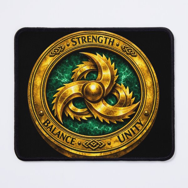 Item preview, Golden Celtic Triskelion Emblem designed and sold by Warrior’s Path.