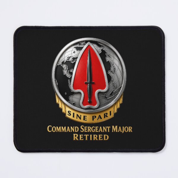 Item preview, Army - USASOC - Sine Pari - Delta Force - CSM - Retired - 3D - Enhanced designed and sold by Military Insignia Products.