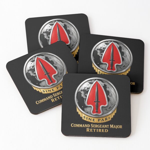 Item preview, Army - USASOC - Sine Pari - Delta Force - CSM - Retired - 3D - Enhanced designed and sold by Military Insignia Products.
