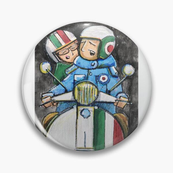 Item preview, Classic Scooter | Vintage Scooter Riders | Scooterist, Retro Mod Inspired Art designed and sold by GWARTGB.