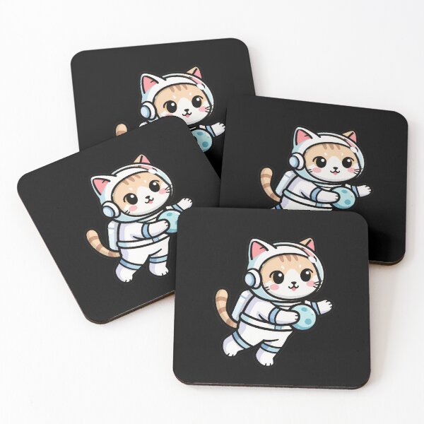 Item preview, Adorable Cat Astronaut Floating in Space Teet T-Shirt designed and sold by Nuttajak.