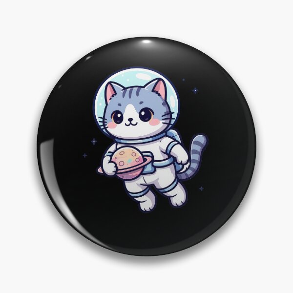 Item preview, Cute Astronaut Cat Holding a Planet | Kawaii Space Cat T-Shirt designed and sold by Nuttajak.