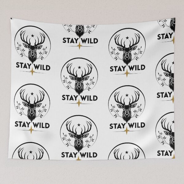 Item preview, Stay Wild Deer Elk designed and sold by Radixbarny.