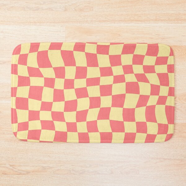 Item preview, Warped Pink and Cream Chequered Pattern designed and sold by Jeallan Designs.