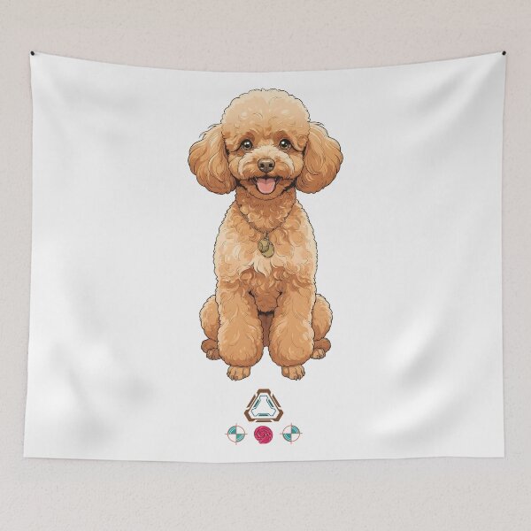 Item preview, Cute Miniature Poodle designed and sold by Whimsy Trail Co.