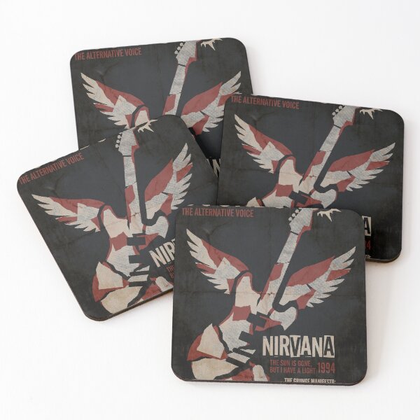 Item preview, Vintage 90s Grunge Poster Broken Guitar With Angel Wings designed and sold by vaerk.