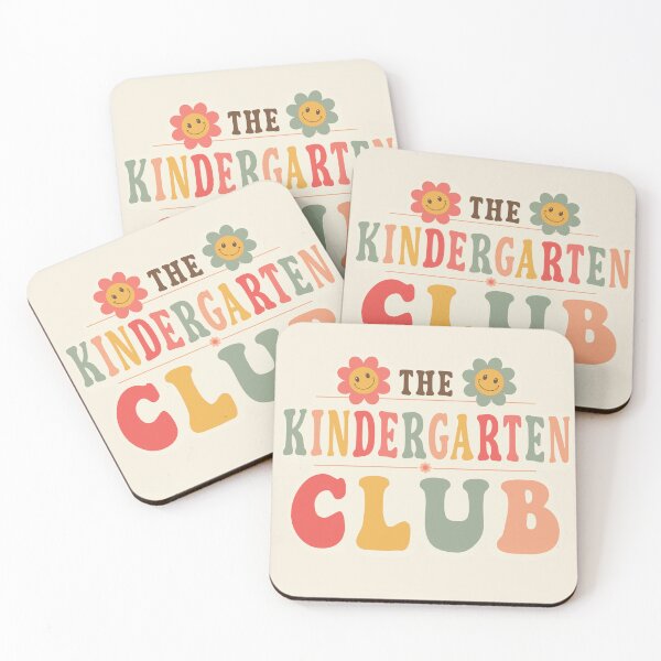 Item preview, The Kindergarten Club Retro Smiley Flower Sticker | Groovy Back to School Teacher Gift designed and sold by TaraGbear.