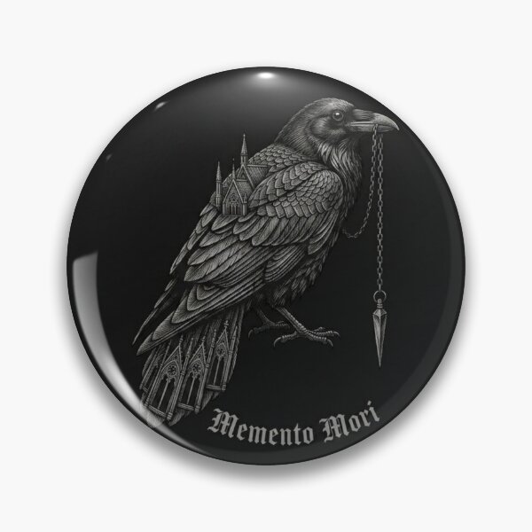 Item preview, Memento Mori Gothic Cathedral Raven ??️ Masterpiece Mug & Journal Art designed and sold by SipWithStyleArt.