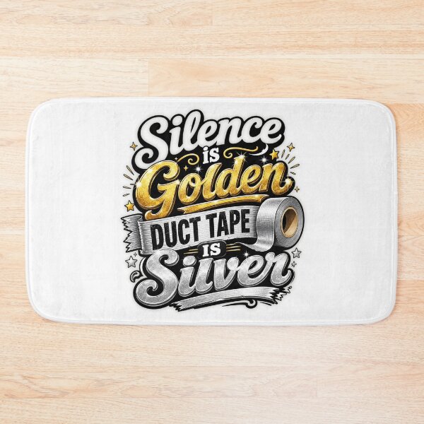 Item preview, Silence is golden duct tape is silver designed and sold by aponwao.