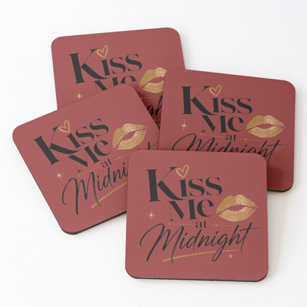 Item preview, Kiss Me at Midnight – New Year's Eve Party Kiss Design designed and sold by TheStephanieRome.