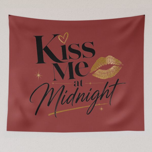 Item preview, Kiss Me at Midnight – New Year's Eve Party Kiss Design designed and sold by TheStephanieRome.