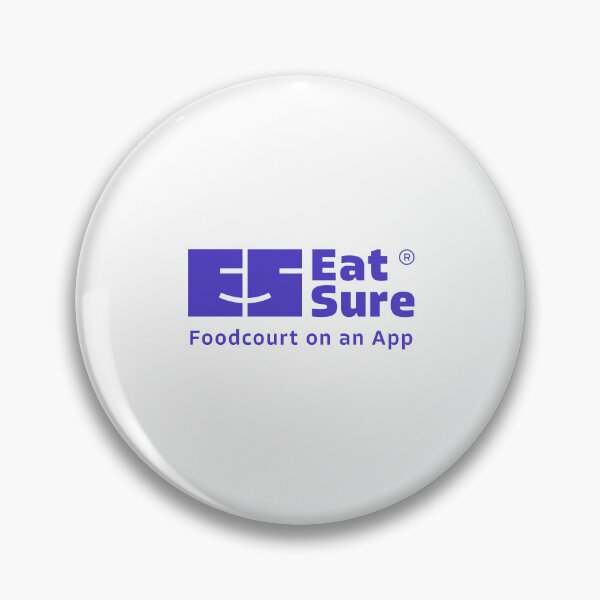 Item preview, EatSure Foodcourt on an App Smiling Logo designed and sold by zenbgt.