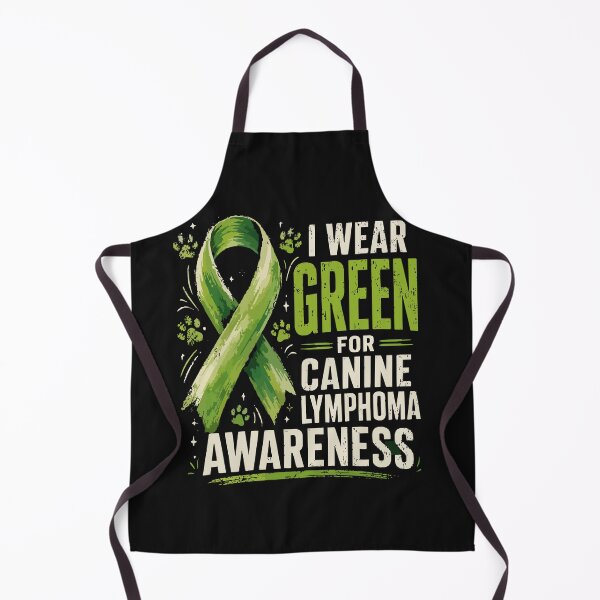 Item preview, I Wear Green for Canine Lymphoma Awareness Dog Cancer Support Ribbon Design designed and sold by ShopVirela.