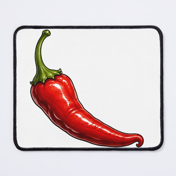 Item preview, Curved Hot Red Pepper Artwork designed and sold by Jaideep Walia.