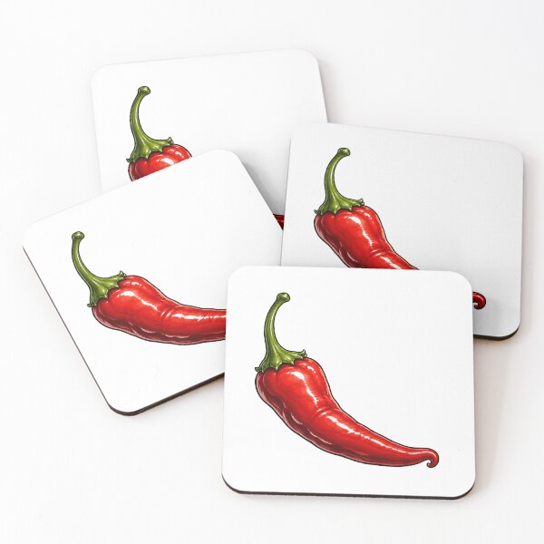 Item preview, Curved Hot Red Pepper Artwork designed and sold by Jaideep Walia.