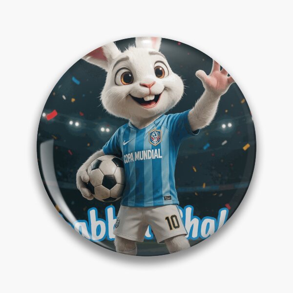 Item preview, Cheerful Football Rabbit Mascot designed and sold by JoryHenshaw.