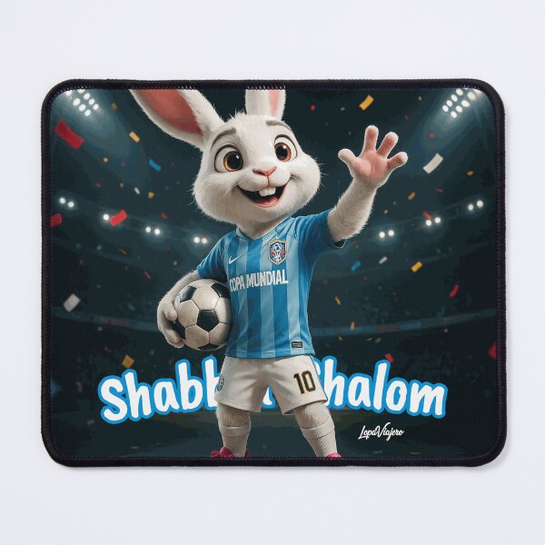Item preview, Cheerful Football Rabbit Mascot designed and sold by JoryHenshaw.