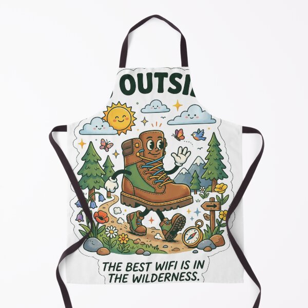 Item preview, Go Outside | Funny Hiking T-Shirt | Outdoor Adventure Graphic | Nature Lover Sticker designed and sold by SAJ Design Studio.