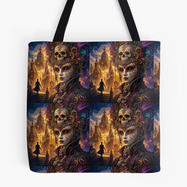 Item preview, Gothic Masquerade Skull Mask Fantasy Art designed and sold by AnamikaArtVibe.