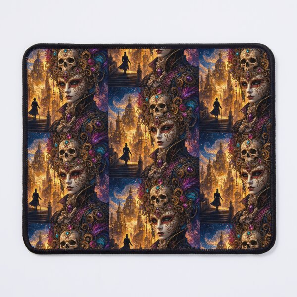 Item preview, Gothic Masquerade Skull Mask Fantasy Art designed and sold by AnamikaArtVibe.
