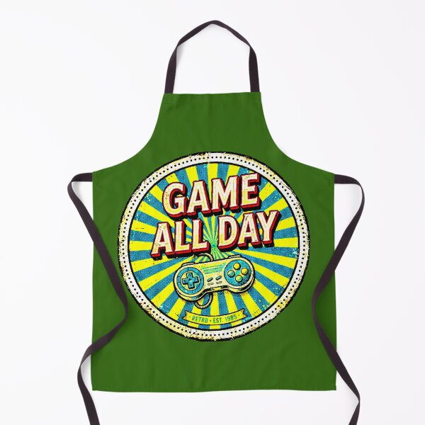 Item preview, Game All Day | Retro Vintage 1985 Gamer Badge designed and sold by AstronautMerch.