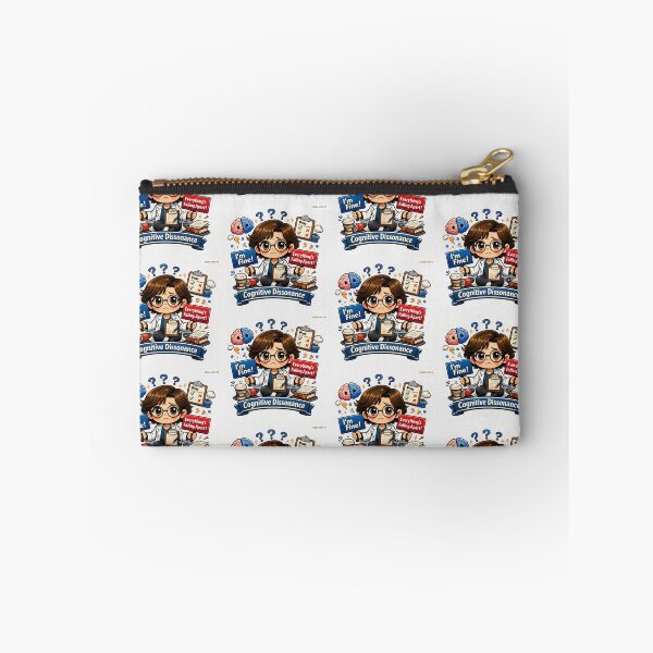 Item preview, Cognitive Dissonance – Chibi Psychology Design | Freudian Slip Co. designed and sold by Freudian Slip Co..