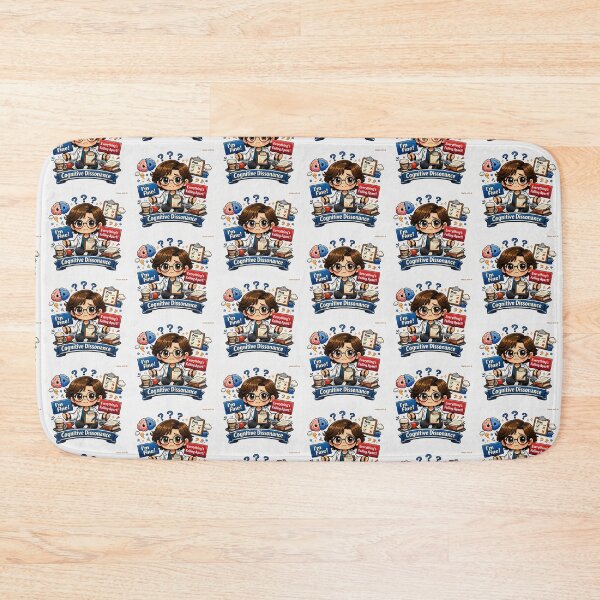 Item preview, Cognitive Dissonance – Chibi Psychology Design | Freudian Slip Co. designed and sold by Freudian Slip Co..