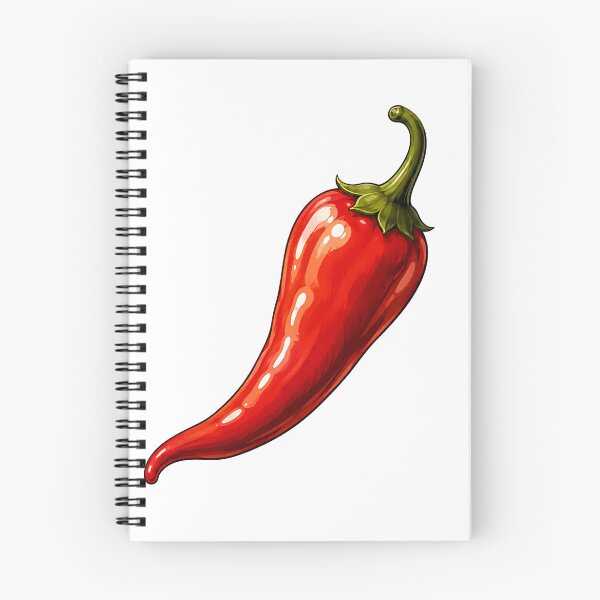 Artikelvorschau, Klassische Illustration einer roten Chilischote entworfen und verkauft von Jaideep Walia.