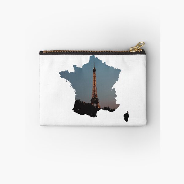 Item preview, France Map Eiffel Tower Paris Landmark Silhouette V4 designed and sold by Maroan93.