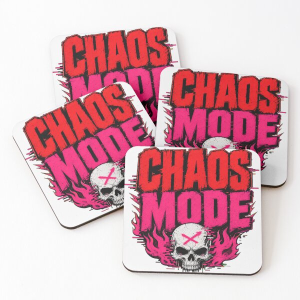 Item preview, Chaos Mode - Glitch Skull & Neon Flames designed and sold by Wear-X.