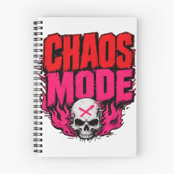 Item preview, Chaos Mode - Glitch Skull & Neon Flames designed and sold by Wear-X.