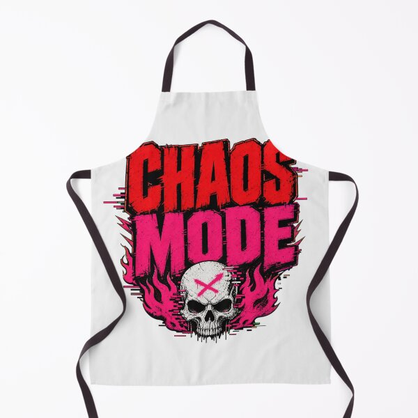 Item preview, Chaos Mode - Glitch Skull & Neon Flames designed and sold by Wear-X.