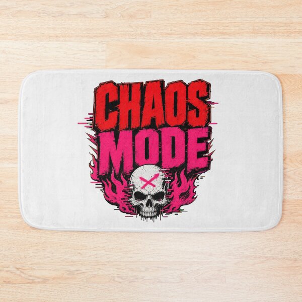 Item preview, Chaos Mode - Glitch Skull & Neon Flames designed and sold by Wear-X.