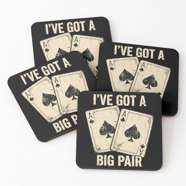 Item preview, I've Got a Big Pair Funny Father of Two Poker Dad Cards Humor designed and sold by conggamenhatvip.
