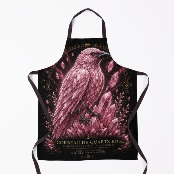 Item preview, Rose quartz raven with delicate reflections designed and sold by Axokris.