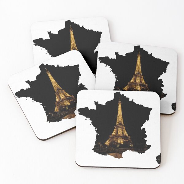 Item preview, France Map Eiffel Tower Paris Landmark Silhouette V5 designed and sold by Maroan93.